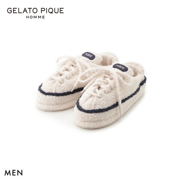 ジェラートピケ オム メンズ パウダーラインルームシューズ ジェラピケ gelato pique HOMME