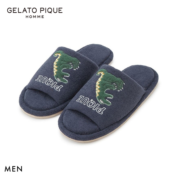 ジェラートピケ オム メンズ エアリーモコスリーピングダイナソールームシューズ ジェラピケ gelato pique HOMME