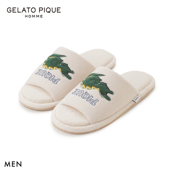 ジェラートピケ オム メンズ エアリーモコスリーピングダイナソールームシューズ ジェラピケ gelato pique HOMME