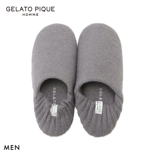 ジェラートピケ オム メンズ 調温スムーズィールームシューズ ジェラピケ GELATO PIQUE