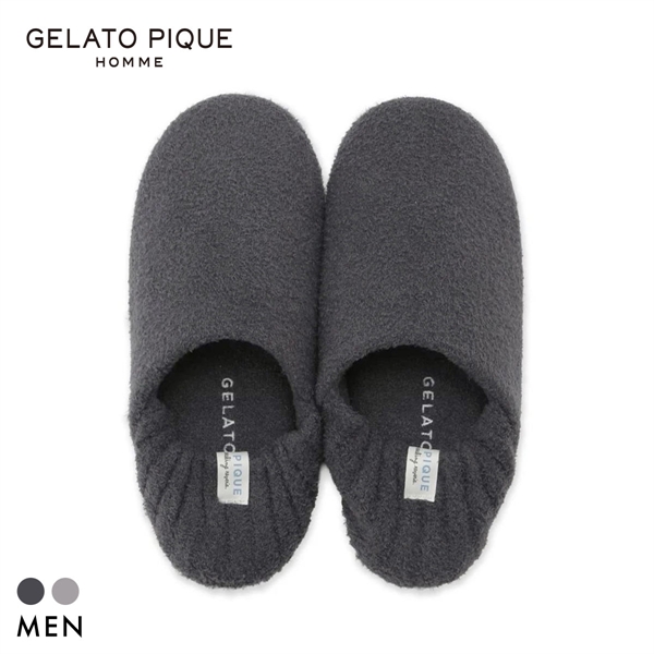 ジェラートピケ オム メンズ 調温スムーズィールームシューズ ジェラピケ GELATO PIQUE