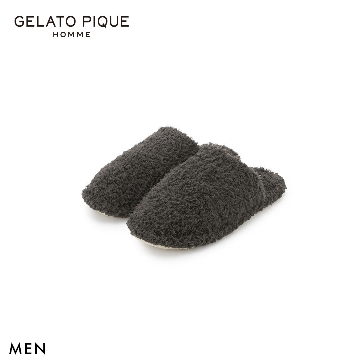 ジェラートピケ オム メンズ ジェラートルームシューズ ジェラピケ パジャマ ルームウェア gelato pique HOMME(DGY-濃グレー-Free)