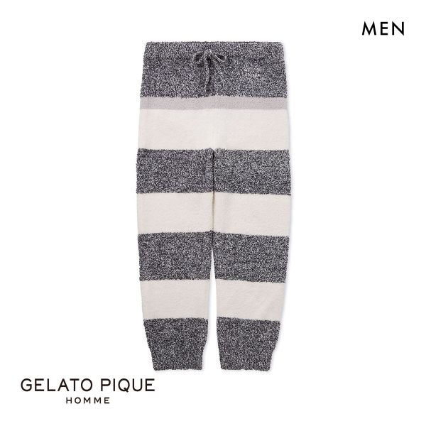 20%OFF ジェラートピケ オム メンズ パウダーメランジボーダーロングパンツ ジェラピケ パジャマ ルームウェア gelato pique HOMME 20%OFF ジェラートピケ オム メンズ パウダーメランジボーダーロングパンツ ジェラピケ パジャマ ルームウェア gelato pique HOMME
