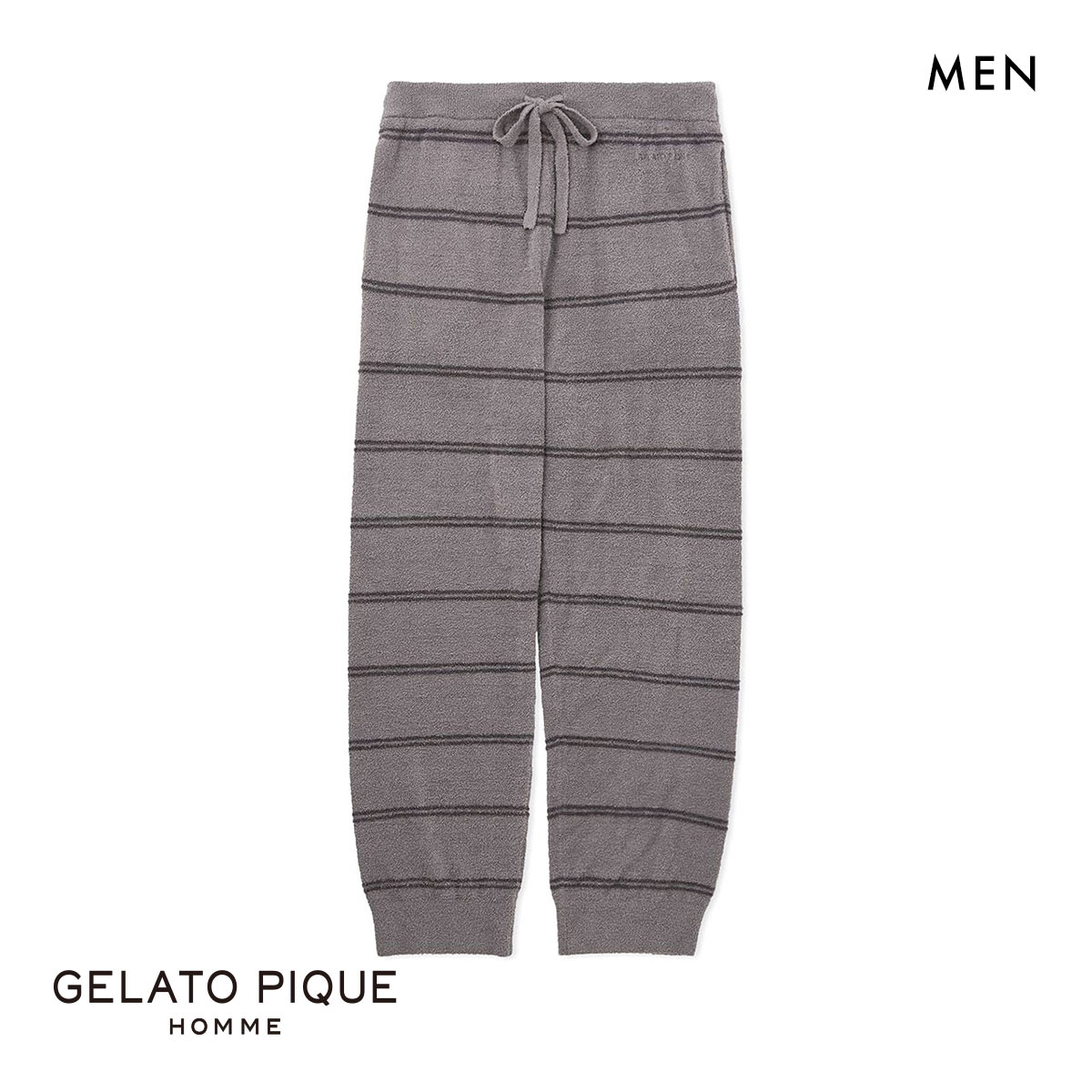ジェラートピケ オム メンズ ホットスムーズィーボーダーロングパンツ ジェラピケ パジャマ ルームウェア GELATO PIQUE HOMME