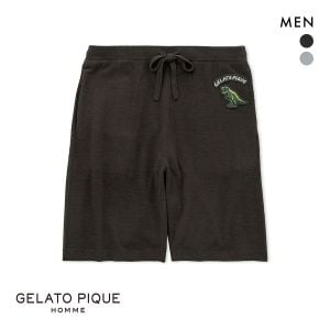 ジェラートピケ オム メンズ エアモコダイナソージャガードハーフパンツ ジェラピケ パジャマ ルームウェア gelato pique HOMME