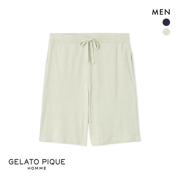 ジェラートピケ オム メンズ スムーズィーliteクールハーフパンツ ジェラピケ パジャマ ルームウェア gelato pique HOMME