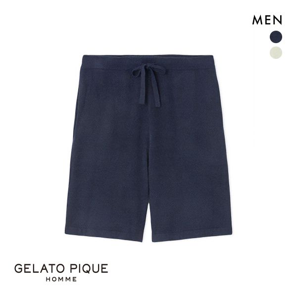 ジェラートピケ オム メンズ スムーズィーliteクールハーフパンツ ジェラピケ パジャマ ルームウェア gelato pique HOMME