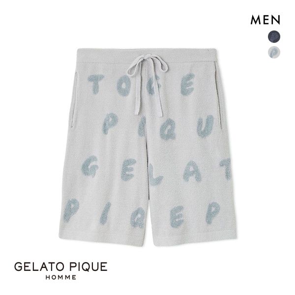 ジェラートピケ オム メンズ エアリーモコキャットハーフパンツ ジェラピケ パジャマ ルームウェア gelato pique HOMME
