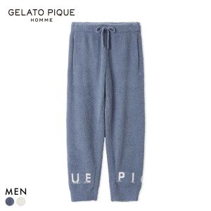 ジェラートピケ オム メンズ パウダーピケロゴロングパンツ ジェラピケ パジャマ ルームウェア gelato pique HOMME