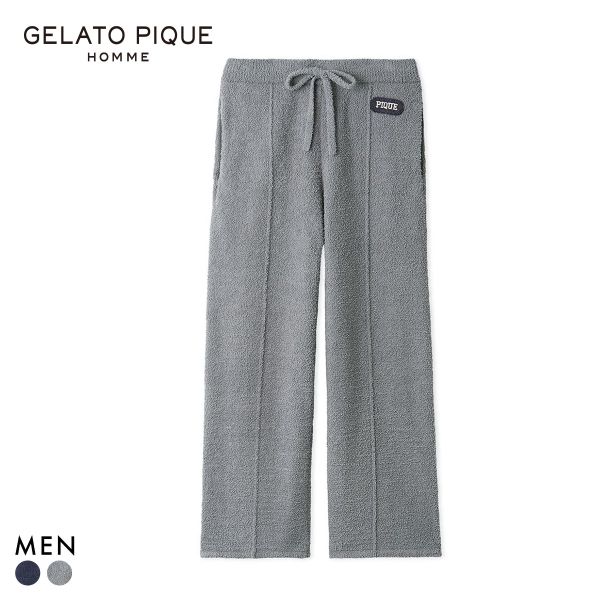 ジェラートピケ オム メンズ パウダータックロングパンツ ジェラピケ パジャマ ルームウェア gelato pique HOMME