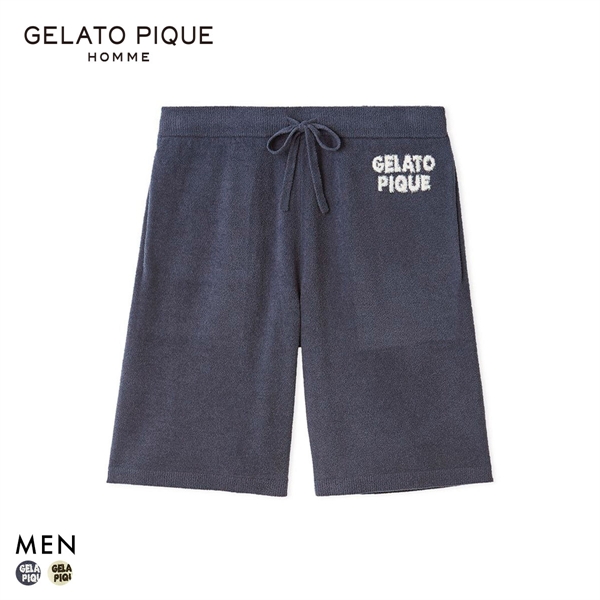 ジェラートピケ オム メンズ エアリーモコドーナツハーフパンツ ジェラピケ パジャマ GELATO PIQUE HOMME