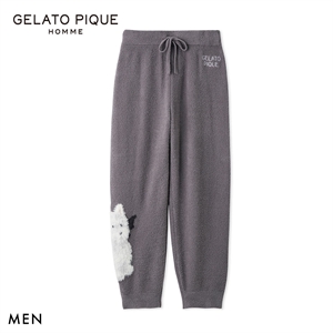ジェラートピケ オム メンズ HALLOWEEN ナイトパレードDOGSジャガードロングパンツ ジェラピケ パジャマ GELATO PIQUE HOMME ハロウィン