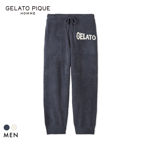 ジェラートピケ オム メンズ ベビモコジャガードロングパンツ ジェラピケ パジャマ GELATO PIQUE HOMME