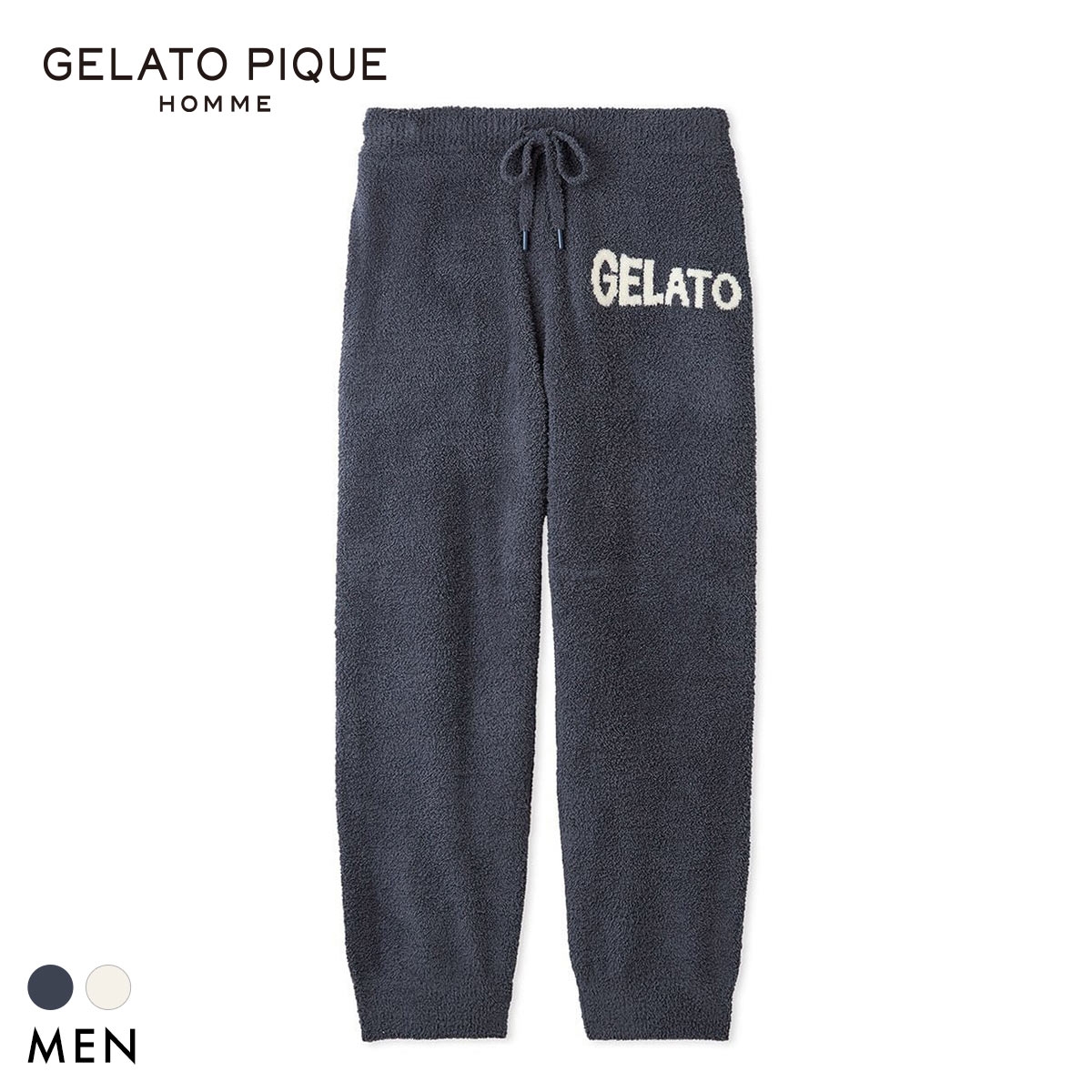ジェラートピケ オム メンズ ベビモコジャガードロングパンツ ジェラピケ パジャマ GELATO PIQUE HOMME