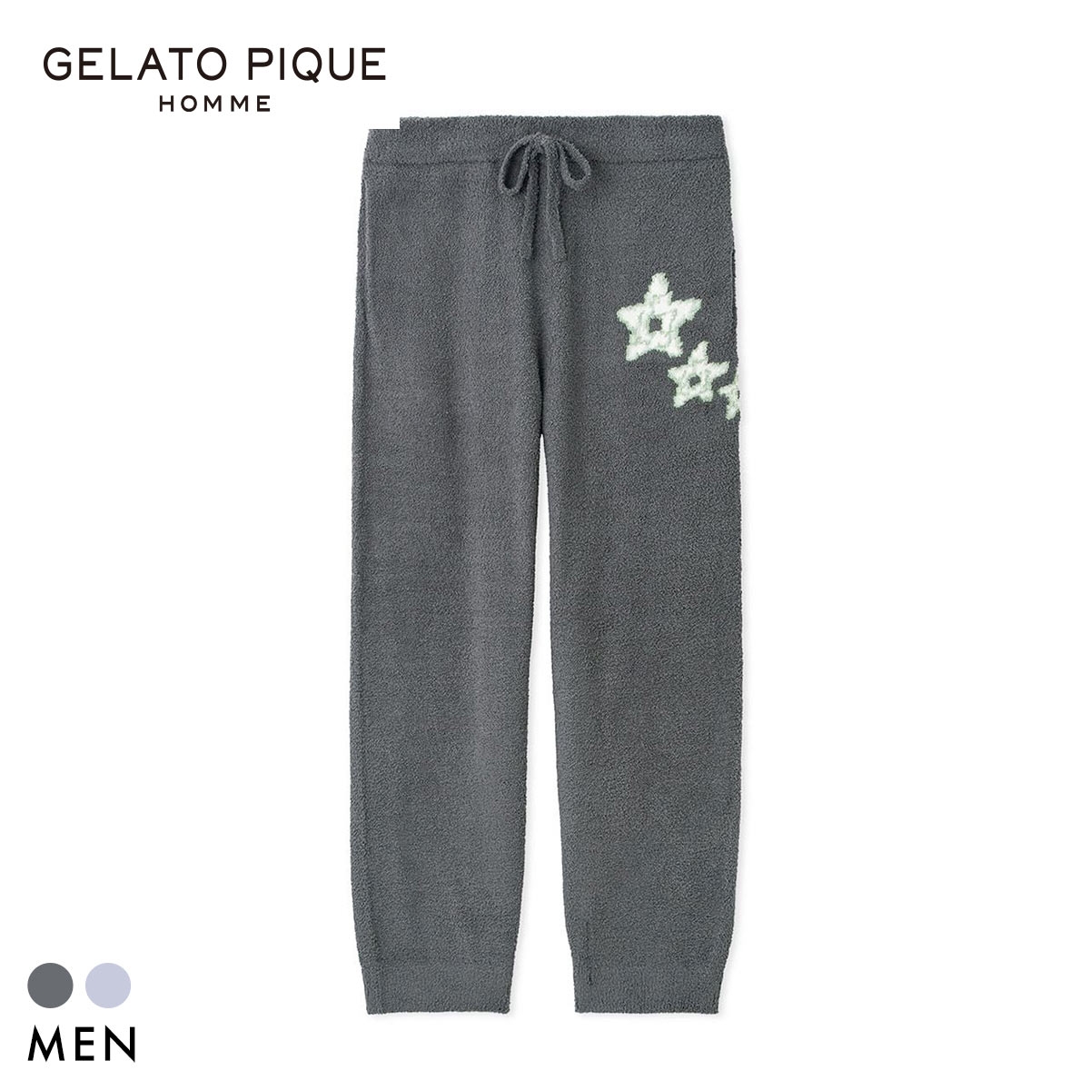 ジェラートピケ オム メンズ ベビモコスペースシップジャガードロングパンツ ジェラピケ パジャマ ルームウェア gelato pique HOMME