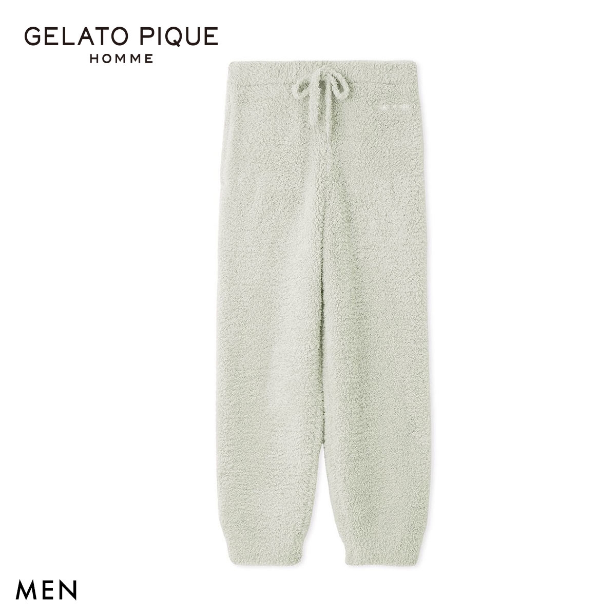 ジェラートピケ オム メンズ ジェラートロングパンツ ジェラピケ パジャマ ルームウェア gelato pique HOMME(MI-ミント-M)