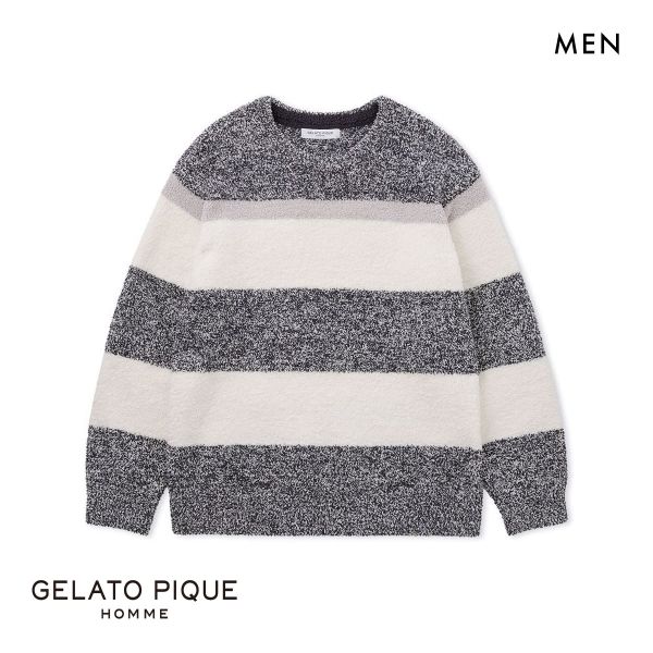 20%OFF ジェラートピケ オム メンズ パウダーメランジボーダープルオーバー ジェラピケ パジャマ ルームウェア gelato pique HOMME 20%OFF ジェラートピケ オム メンズ パウダーメランジボーダープルオーバー ジェラピケ パジャマ ルームウェア gelato pique HOMME