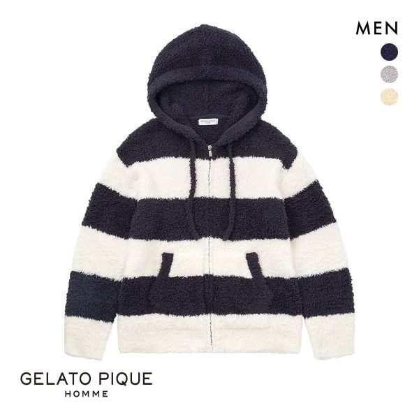 20%OFF ジェラートピケ オム メンズ ジェラート2ボーダーパーカ ジェラピケ パジャマ ルームウェア gelato pique HOMME 20%OFF ジェラートピケ オム メンズ ジェラート2ボーダーパーカ ジェラピケ パジャマ ルームウェア gelato pique HOMME