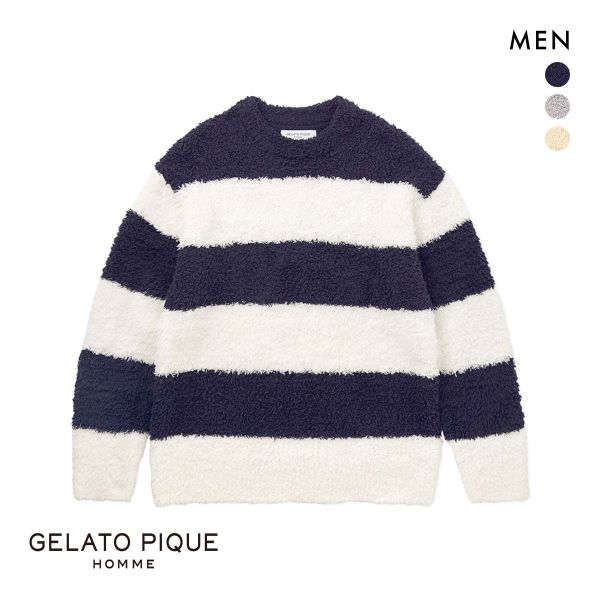 30%OFF ジェラートピケ オム メンズ ジェラート2ボーダープルオーバー ジェラピケ パジャマ ルームウェア gelato pique HOMME 30%OFF ジェラートピケ オム メンズ ジェラート2ボーダープルオーバー ジェラピケ パジャマ ルームウェア gelato pique HOMME