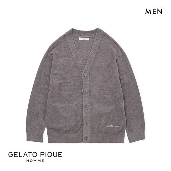 ジェラートピケ オム メンズ スムーズィーliteカーディガン ジェラピケ パジャマ ルームウェア gelato pique HOMME