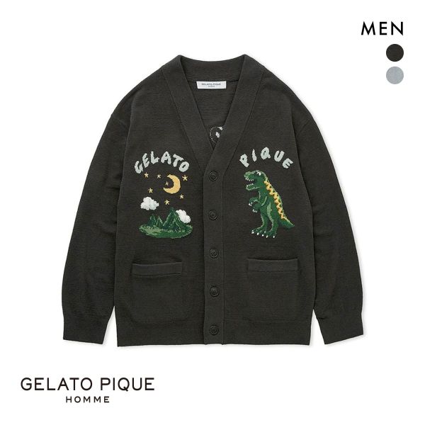 20%OFF ジェラートピケ オム メンズ エアモコダイナソージャガードカーディガン ジェラピケ パジャマ ルームウェア gelato pique HOMME 20%OFF ジェラートピケ オム メンズ エアモコダイナソージャガードカーディガン ジェラピケ パジャマ ルームウェア gelato pique HOMME