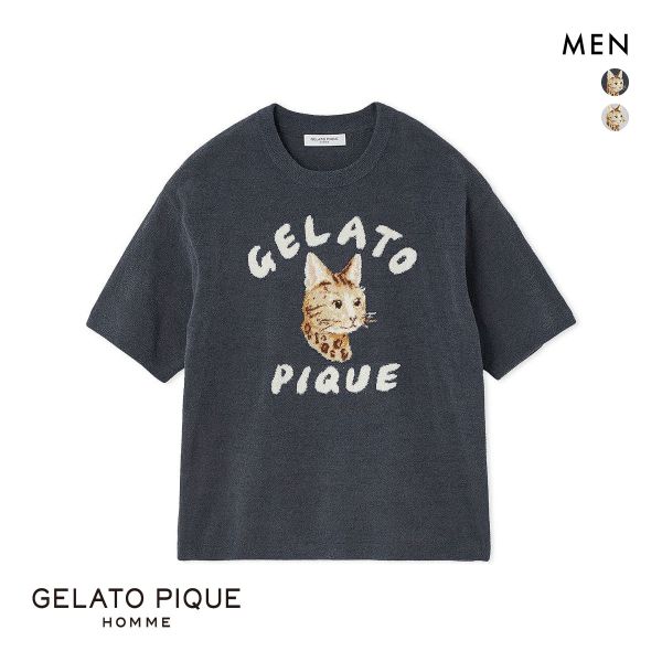 ジェラートピケ オム メンズ エアリーモコキャットプルオーバー ジェラピケ パジャマ ルームウェア gelato pique HOMME