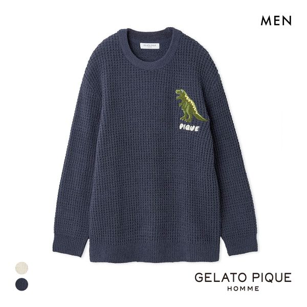 ジェラートピケ オム メンズ ワッフルダイナソープルオーバー ジェラピケ パジャマ ルームウェア gelato pique HOMME