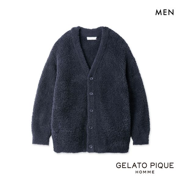ジェラートピケ オム メンズ ベーシックジェラートカーディガン ジェラピケ パジャマ ルームウェア gelato pique HOMME