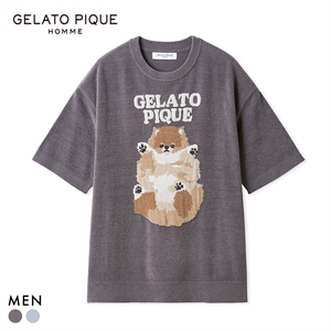 ジェラートピケ オム メンズ ドッグジャガードプルオーバー ジェラピケ パジャマ GELATO PIQUE HOMME
