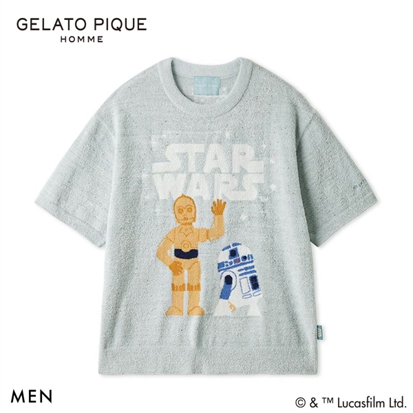 ジェラートピケ STAR WARS オム メンズ スムーズィーキャラクタージャガードプルオーバー ジェラピケ スターウォーズ GELATO PIQUE HOMME
