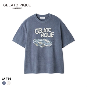 ジェラートピケ オム メンズ エアリーモコスタービークルジャガードプルオーバー ジェラピケ パジャマ GELATO PIQUE HOMME