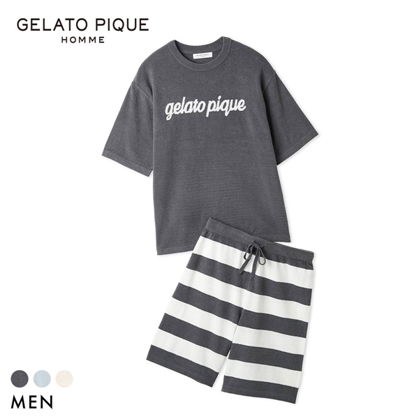 ジェラートピケ オム スムーズィーliteセットアップ ジェラピケ ルームウェア パジャマ GELATO PIQUE HOMME