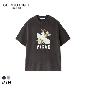 ジェラートピケ オム メンズ ヒラノトシユキ エアリーモコPLANEDOGジャガードプルオーバー ジェラピケ パジャマ GELATO PIQUE HOMME