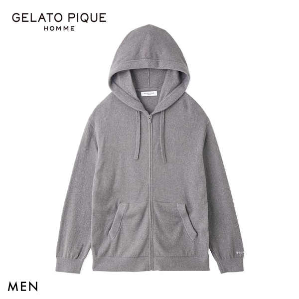 ジェラートピケ オム メンズ 調温スムーズィーパーカ ジェラピケ GELATO PIQUE