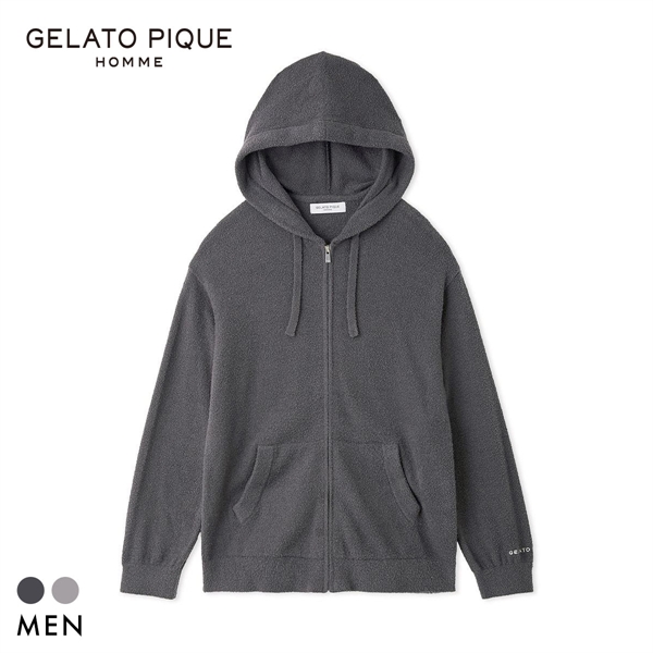 ジェラートピケ オム メンズ 調温スムーズィーパーカ ジェラピケ GELATO PIQUE