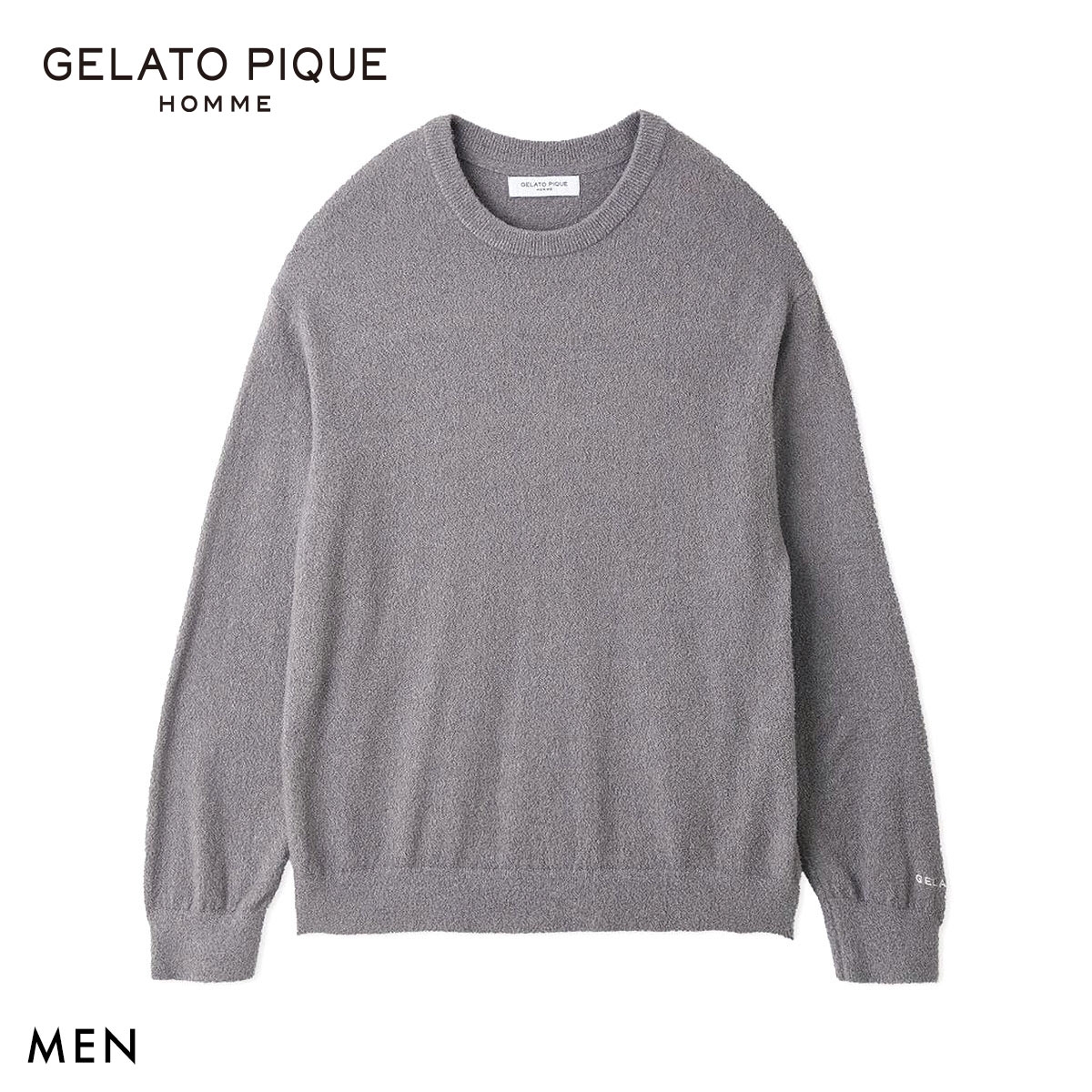 ジェラートピケ オム メンズ 調温スムーズィープルオーバー ジェラピケ GELATO PIQUE(GY-グレー-M)