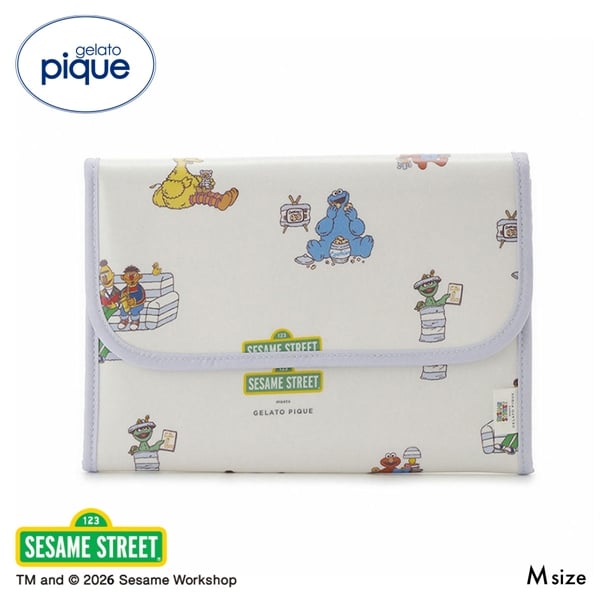 ジェラートピケ SESAME STREET 総柄母子手帳ケースM ジェラピケ セサミストリート gelato pique