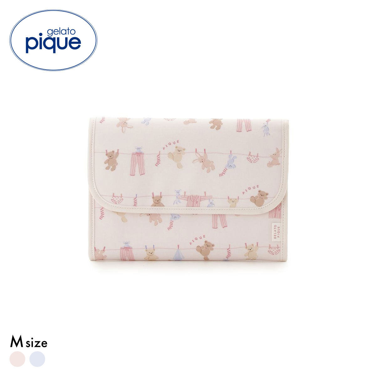 ジェラートピケ ウォッシングアニマル柄母子手帳ケースM ジャバラ ジェラピケ gelato pique ジェラピケ