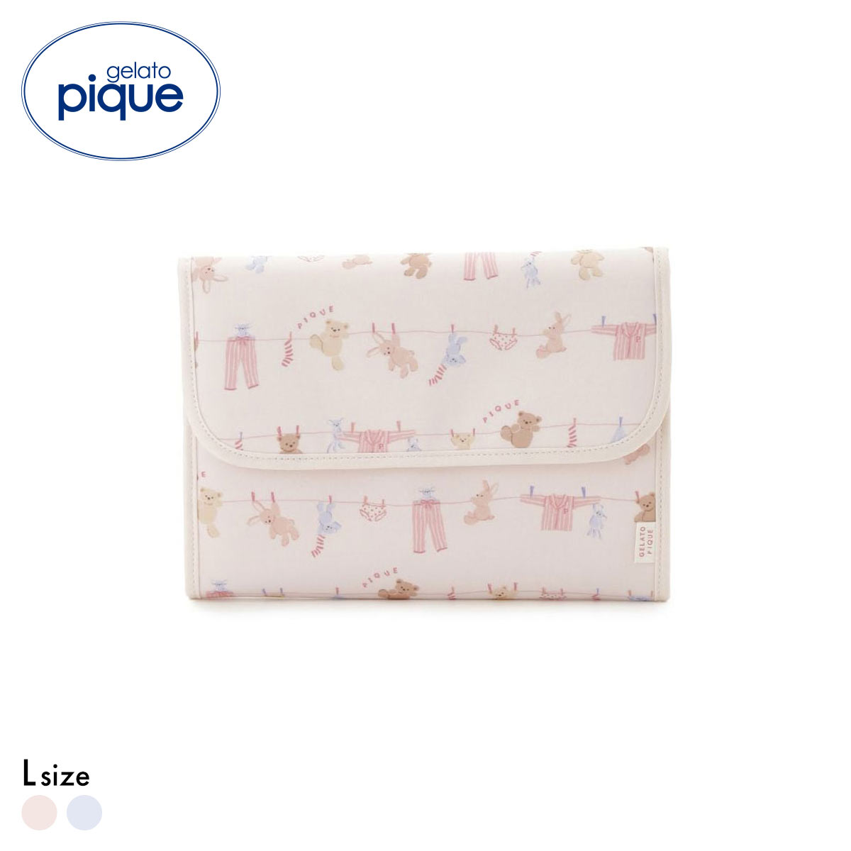 ジェラートピケ ウォッシングアニマル柄母子手帳ケースL ジャバラ ジェラピケ gelato pique ジェラピケ
