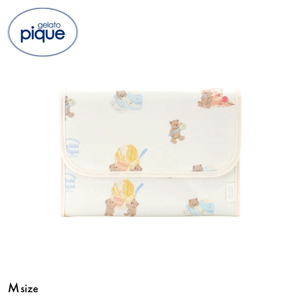 ジェラートピケ アイスクリームベア柄母子手帳ケースM ジャバラ ジェラピケ gelato pique ジェラピケ