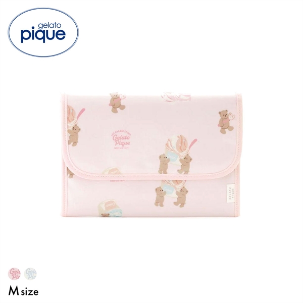 ジェラートピケ アイスクリームベア柄母子手帳ケースM ジャバラ ジェラピケ gelato pique ジェラピケ
