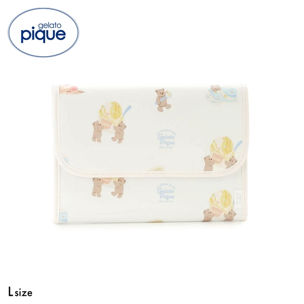 ジェラートピケ アイスクリームベア柄母子手帳ケースL ジャバラ ジェラピケ gelato pique ジェラピケ