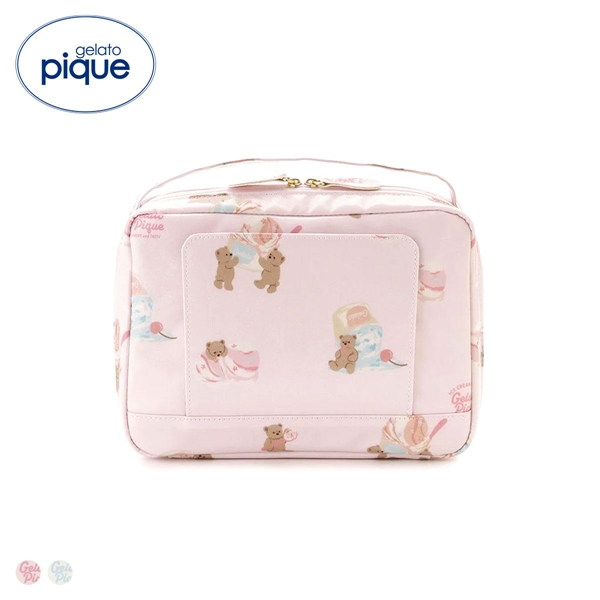 ジェラートピケ アイスクリームベア柄おむつポーチ ジェラピケ gelato pique