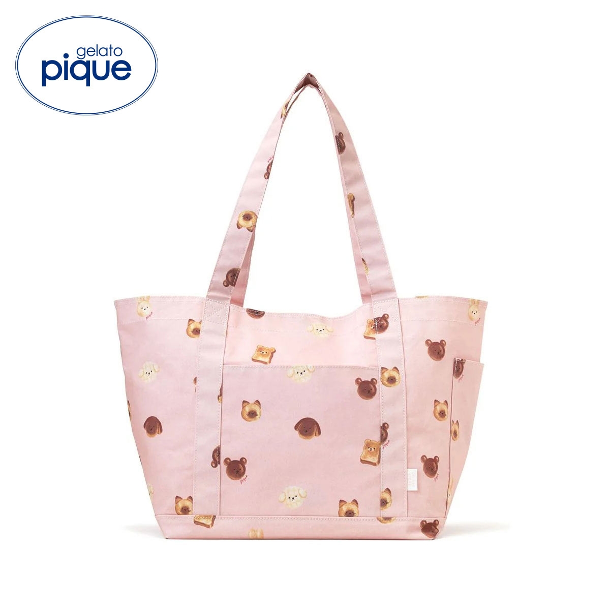 ジェラートピケ 抗菌防臭 アニマルブレッドママバッグ ジェラピケ gelato pique(PI-ピンク-Free)