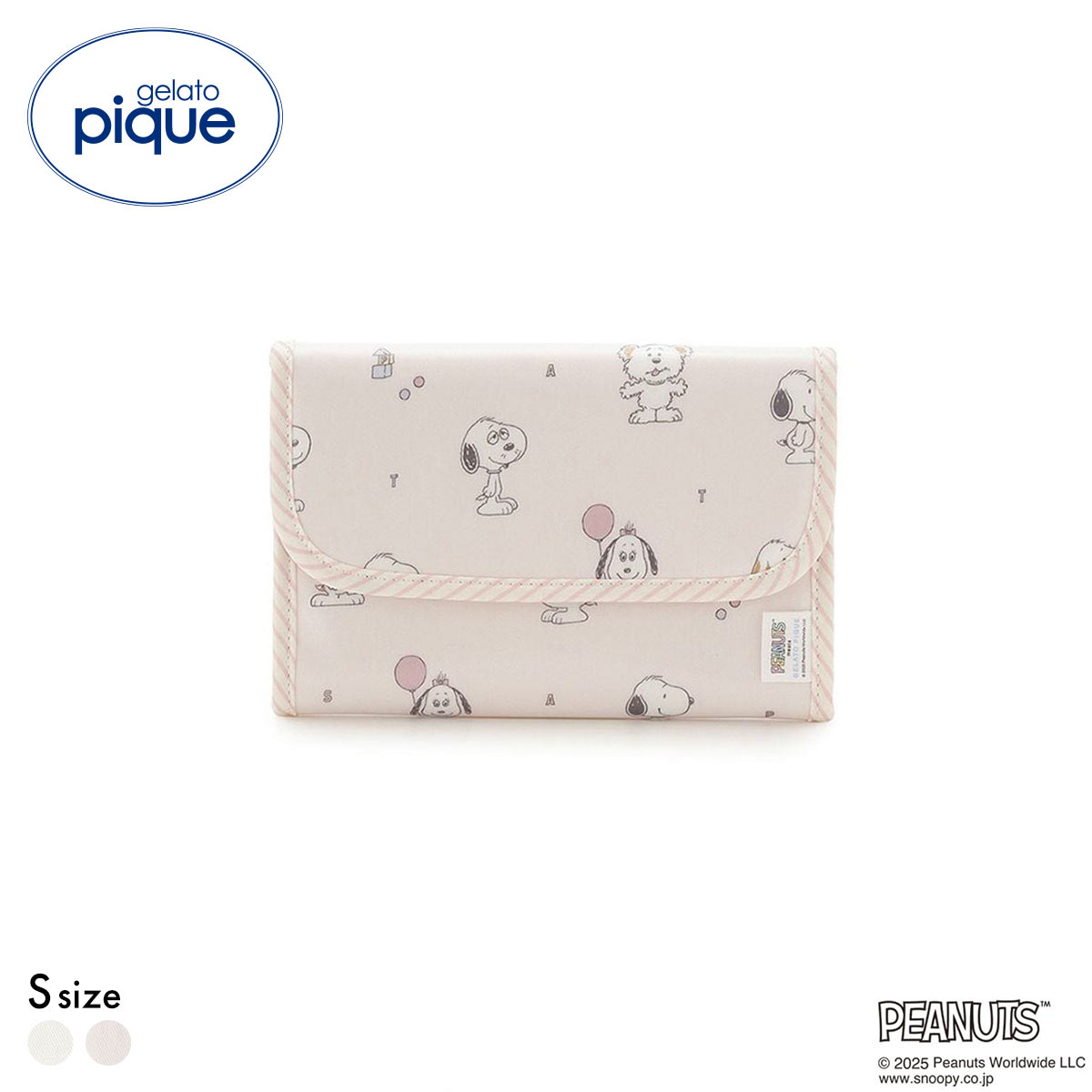 ジェラートピケ キッズアンドベイビー gelato pique PEANUTS PUPPIES トイボックス柄母子手帳ケースS ジェラピケ スヌーピー(PI-ピンク-S)
