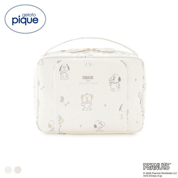 ジェラートピケ キッズアンドベイビー gelato pique PEANUTS PUPPIES 総柄おむつポーチ トイボックス柄 ジェラピケ スヌーピー