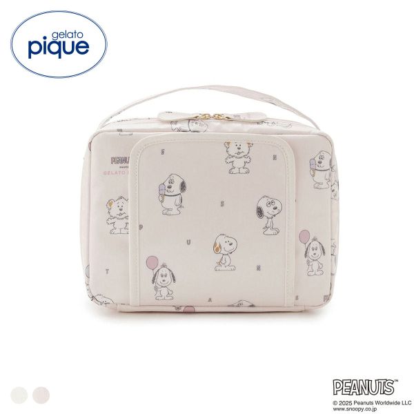 ジェラートピケ キッズアンドベイビー gelato pique PEANUTS PUPPIES 総柄おむつポーチ トイボックス柄 ジェラピケ スヌーピー