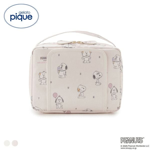 ジェラートピケ キッズアンドベイビー gelato pique PEANUTS PUPPIES 総柄おむつポーチ トイボックス柄 ジェラピケ スヌーピー
