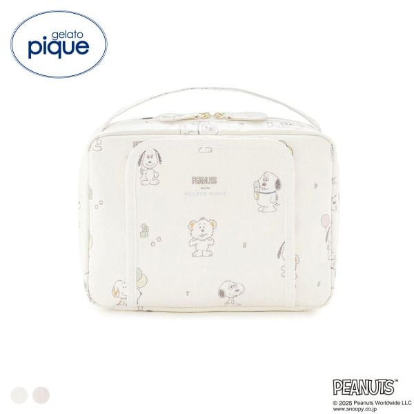 ジェラートピケ キッズアンドベイビー gelato pique PEANUTS PUPPIES 総柄おむつポーチ トイボックス柄 ジェラピケ スヌーピー