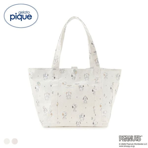 ジェラートピケ キッズアンドベイビー gelato pique PEANUTS PUPPIES 総柄ママバッグ トイボックス柄 ジェラピケ スヌーピー